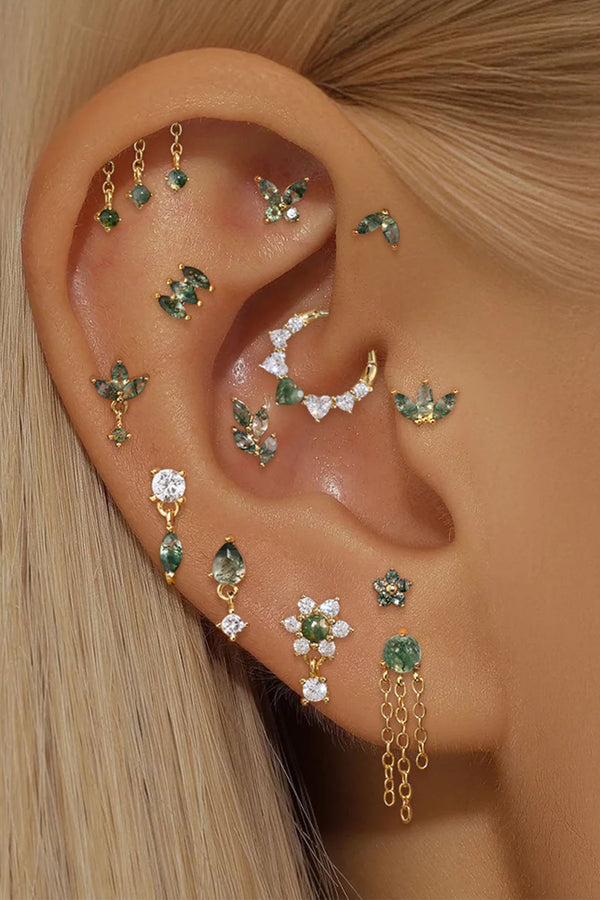 Elina – Goldene Ohrringe mit feinem Glanz.