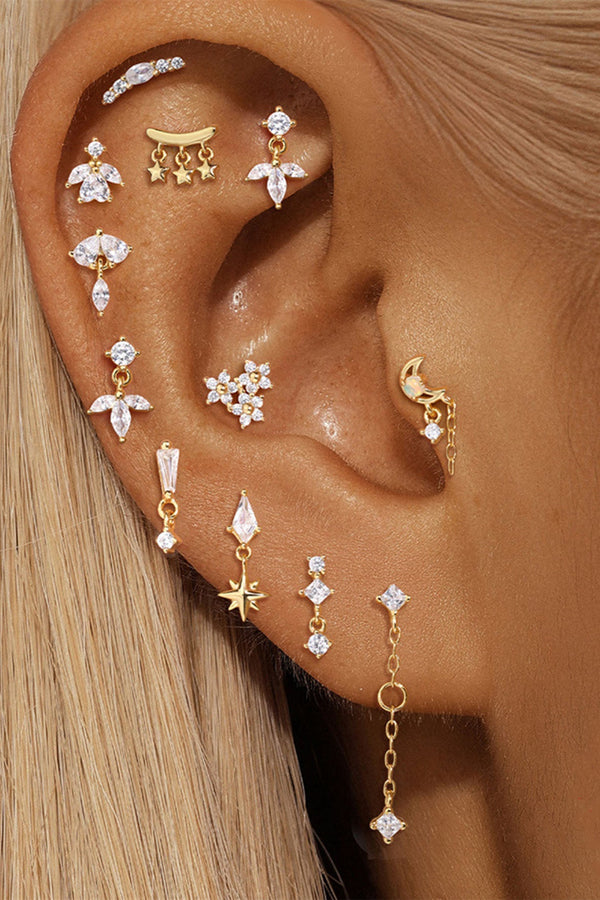 Valentina – Zarte goldene Ohrringe mit sanftem Schwung.