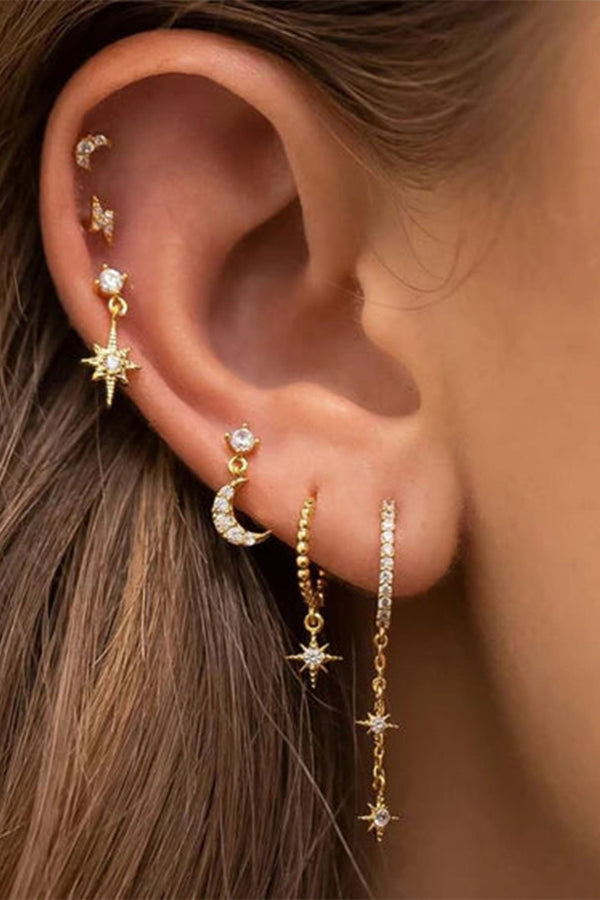 Paulina – Feine goldene Ohrringe mit modernem Look.