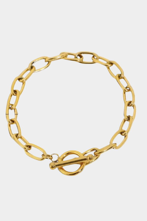 Theresa – Goldarmband mit doppeltem Ketteneffekt.