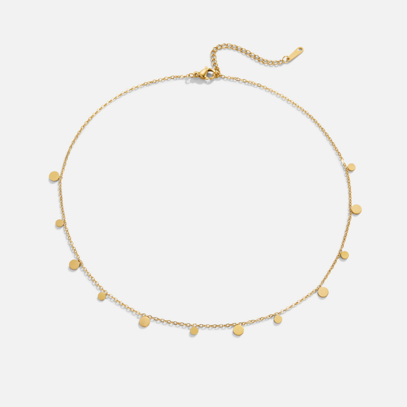 Elisa – Goldene Kette mit filigranem Design.