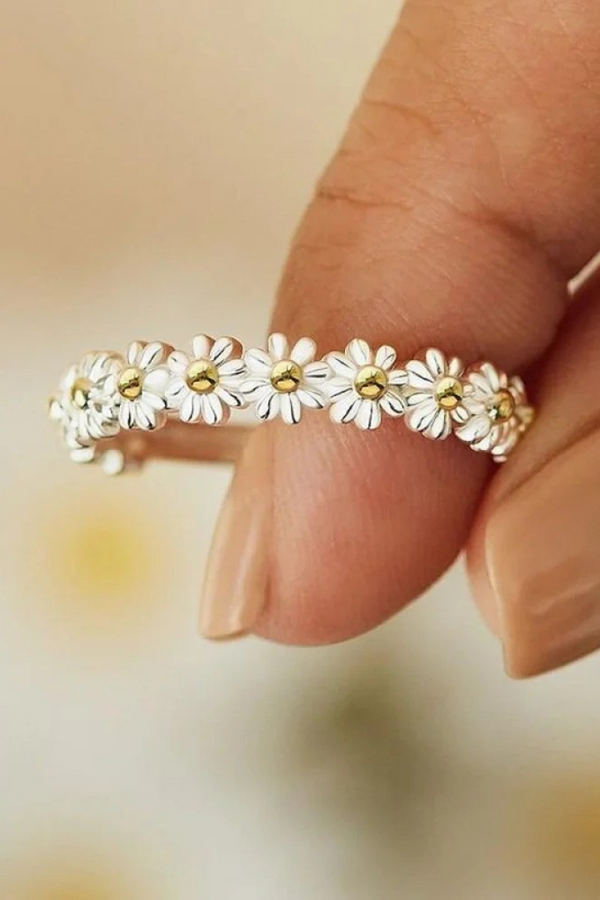 Florentina - Blumen-Ring aus Silber