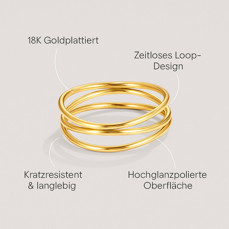 Johanna-Maria - Unendliche Schleife - Gold