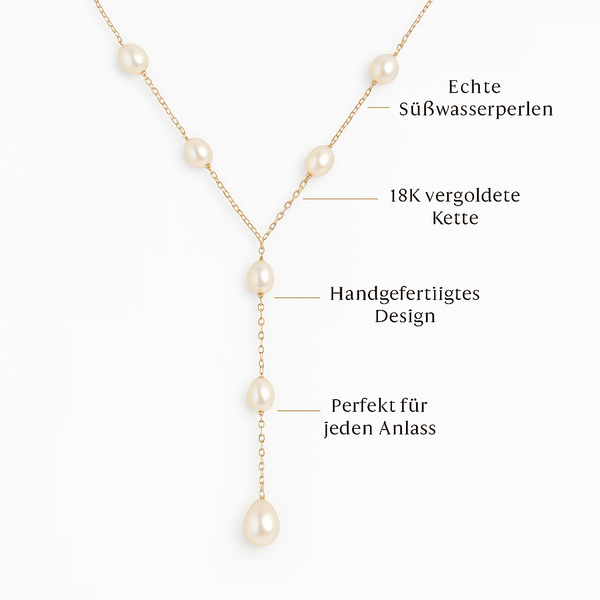 Annika - Vintage-Halskette mit Hängebällen