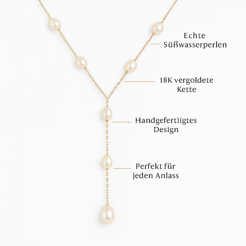 Annika - Vintage-Halskette mit Hängebällen