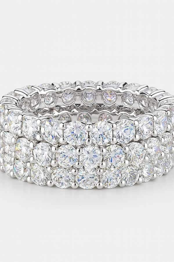 Elke – Diamantring mit doppeltem Band.