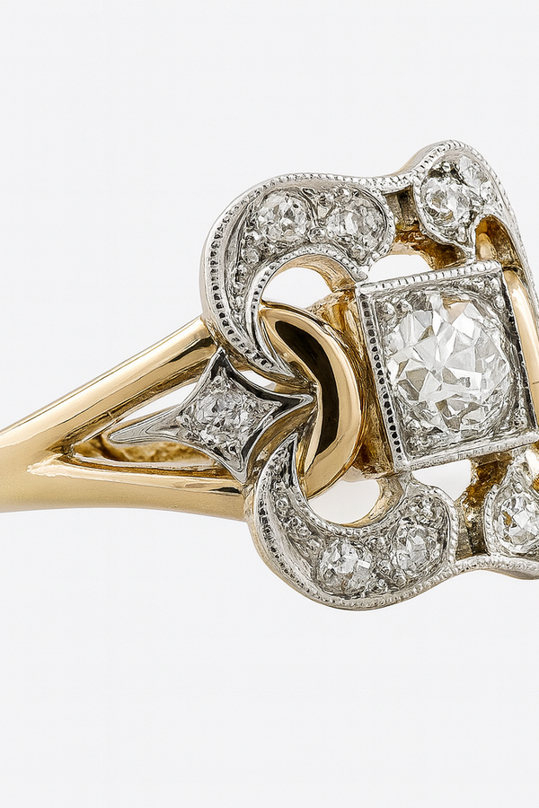 Margarete - Vintage Zirkonia Goldring