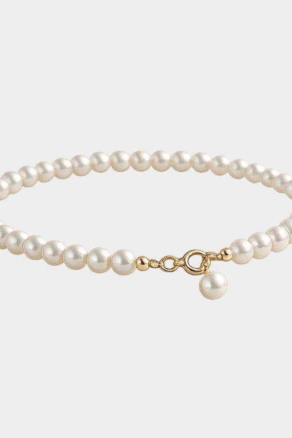 Luxuriöses Silberarmband mit Süßwasserperlen