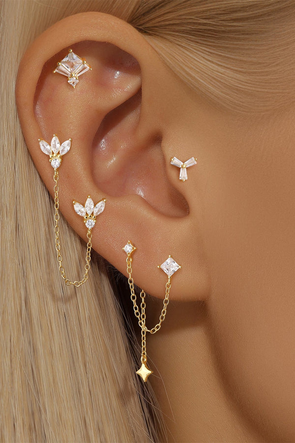 Leonie-Clara – Feine goldene Ohrringe mit sanftem Schimmer.