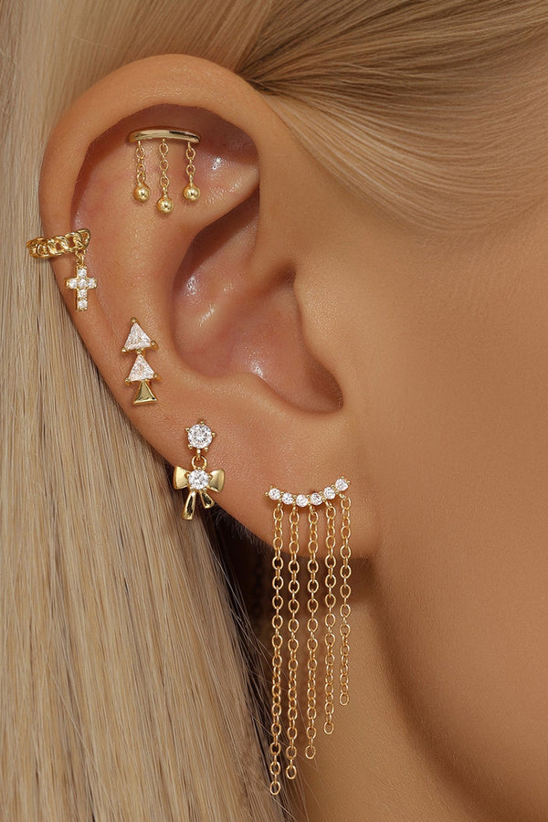 Tanja – Goldene Ohrringe mit schlichtem Glanz.