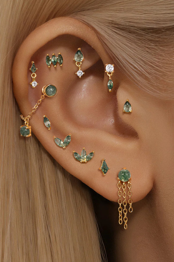 Sophie-Marie – Feine goldene Ohrringe mit Bewegung.