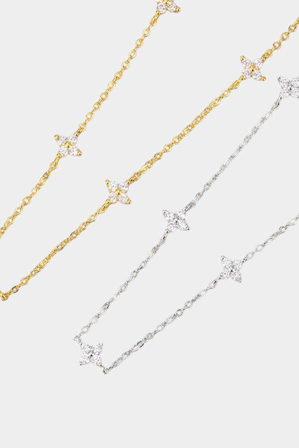 Set von Glücksklee Glanz