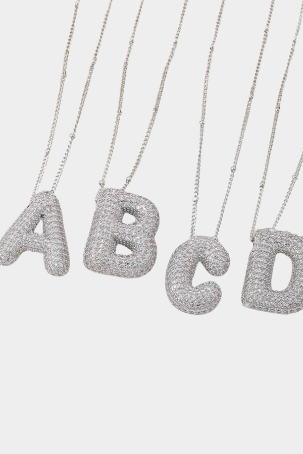Buchstaben-Anhänger-Neklace-Set