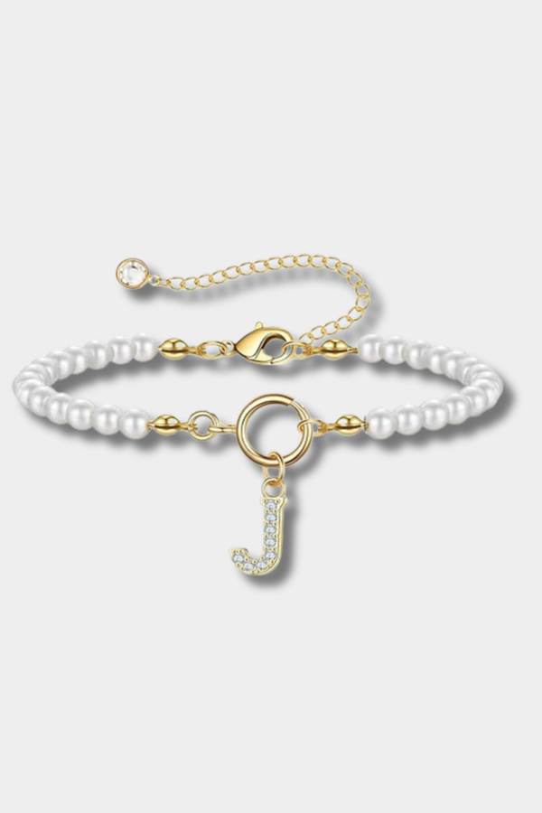 Auden Clé Buchstabenarmband | Gold