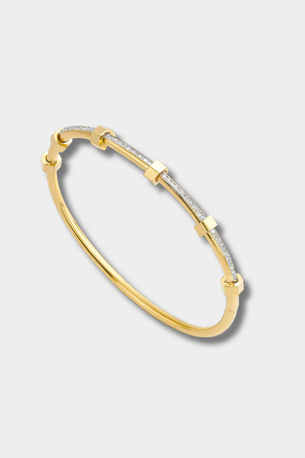 Elegantes Armband aus hellem Gold