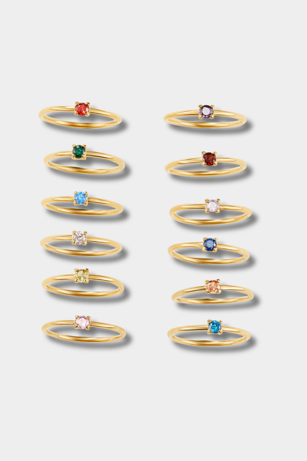 Goldringe mit Geburtsstein