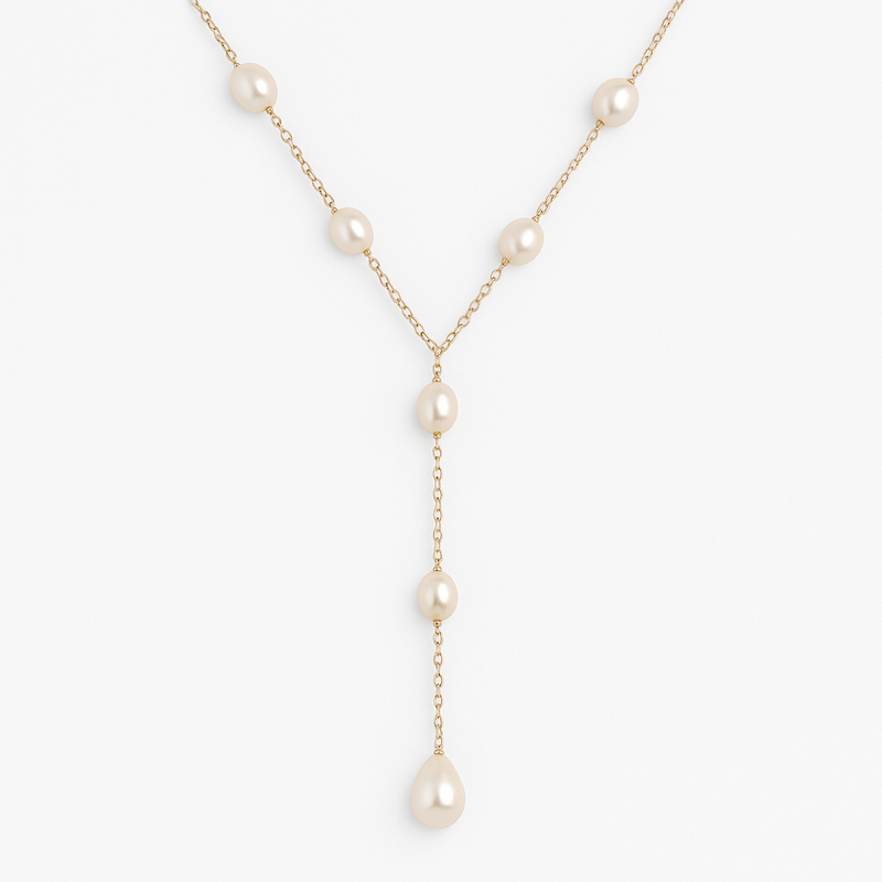 Annika - Vintage-Halskette mit Hängebällen