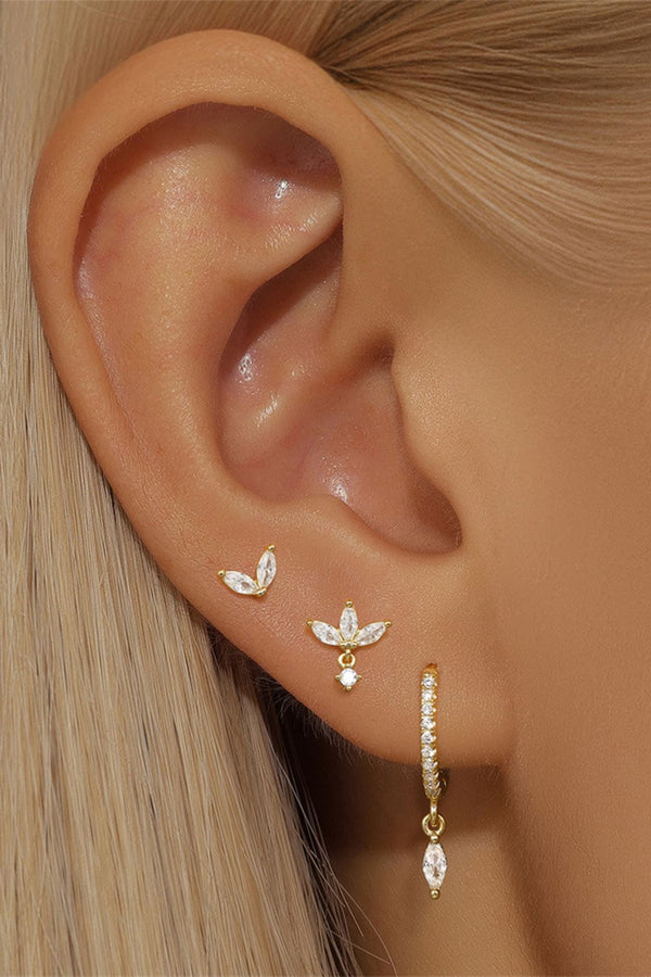 Annelie – Feine goldene Ohrringe mit filigranem Glanz.