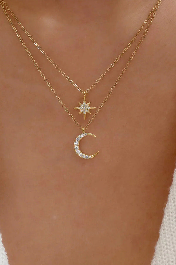 Elisa – Silberne Halskette mit kreisförmigem Anhänger.