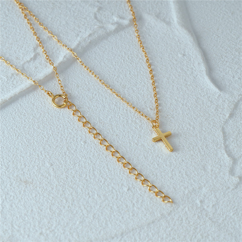 Elina – Doppellagige Silberkette mit Anhänger.