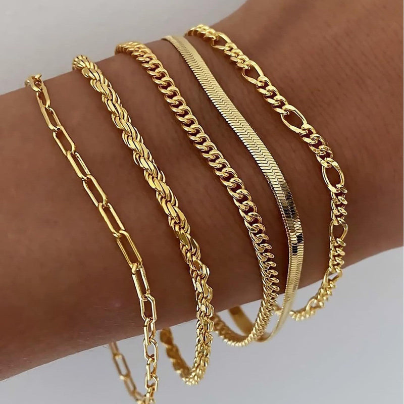 Juna - Armband-Set | Gold
