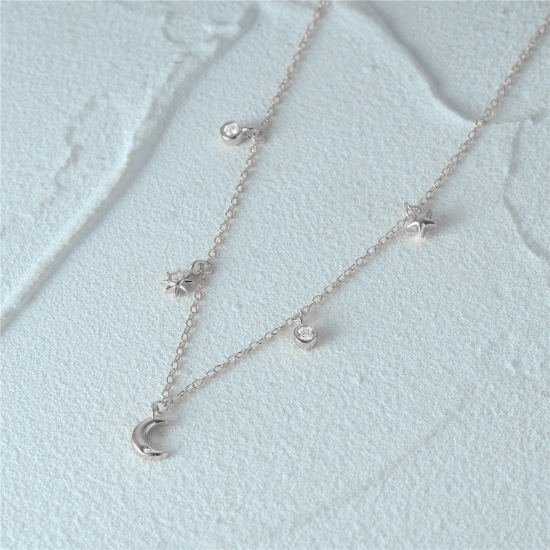 Theresa – Silberne Halskette mit Gliederstruktur.