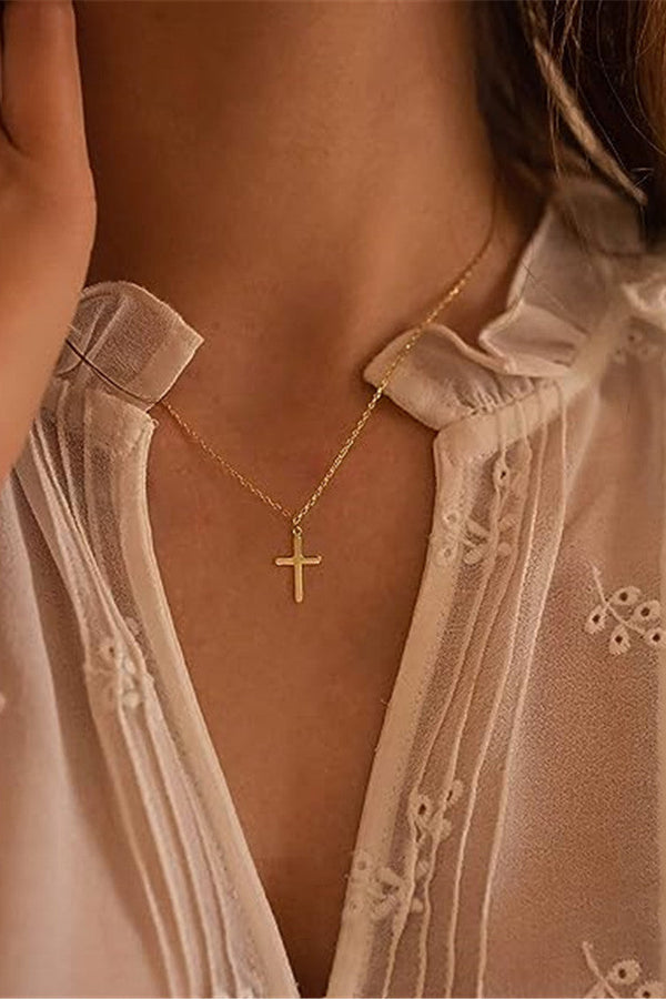 Elina – Doppellagige Silberkette mit Anhänger.