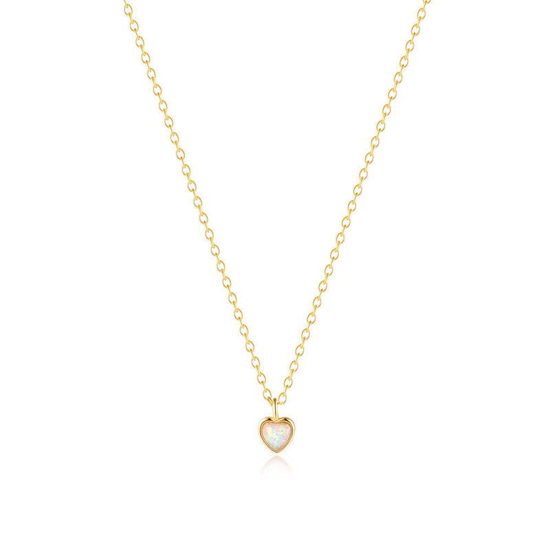 Helena – Zarte Silberkette mit kleinem Herzanhänger.