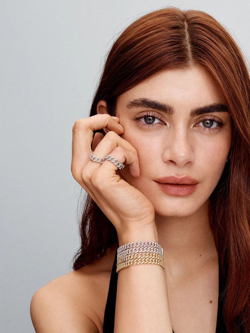 Moissanit Cuban Armband