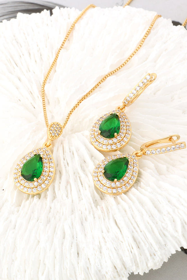 Elina – Halskette mit Smaragd-Anhänger.