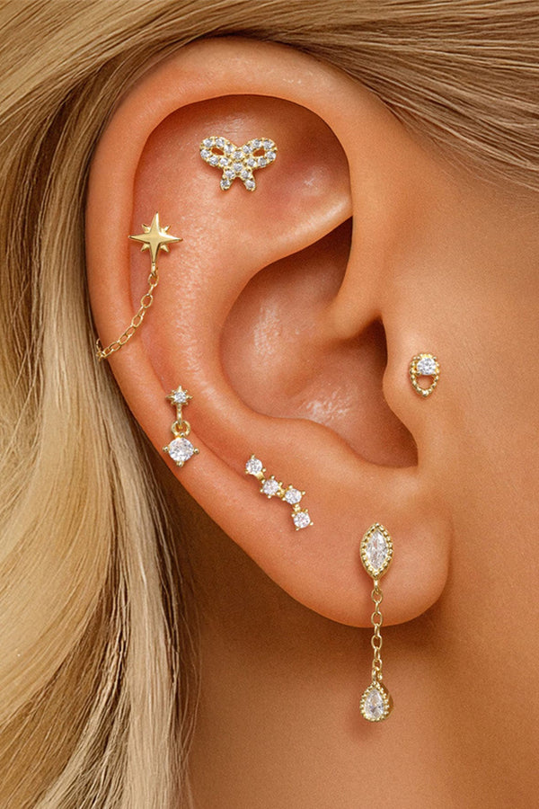 Marlene – Goldene Ohrringe mit klarem Charakter.