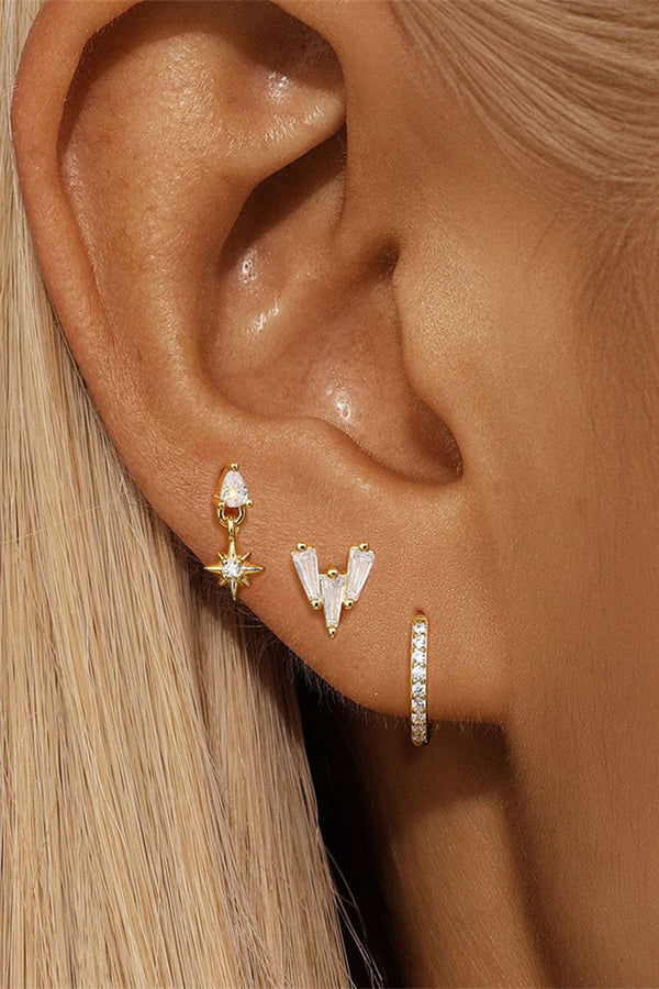 Luisa – Zarte Ohrringe mit glänzender Textur.