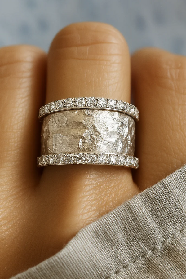 Viktoria - VINTAGE SILBERNER ZIRKONIA RING