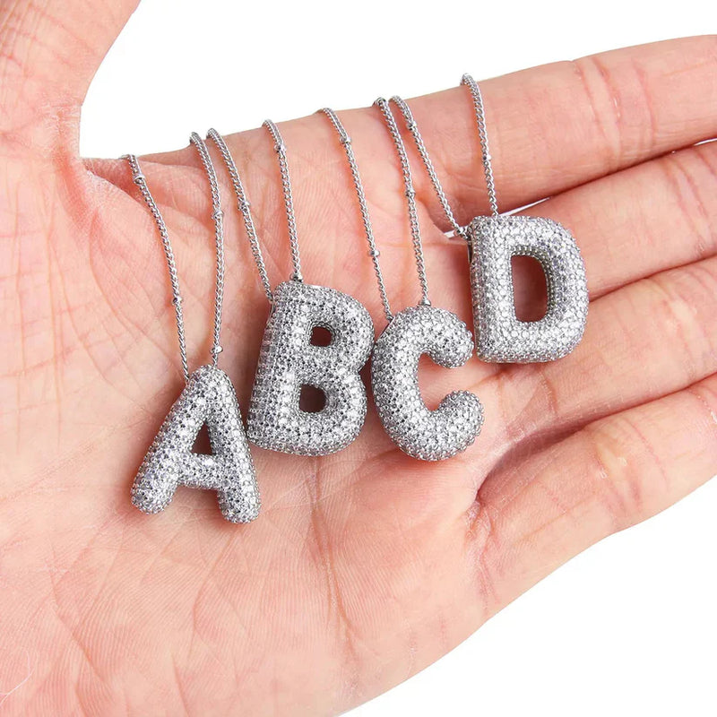 Buchstaben-Anhänger-Neklace-Set