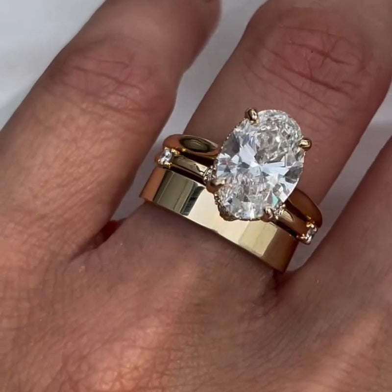 ohanna – Solitärring mit rundem Diamanten.