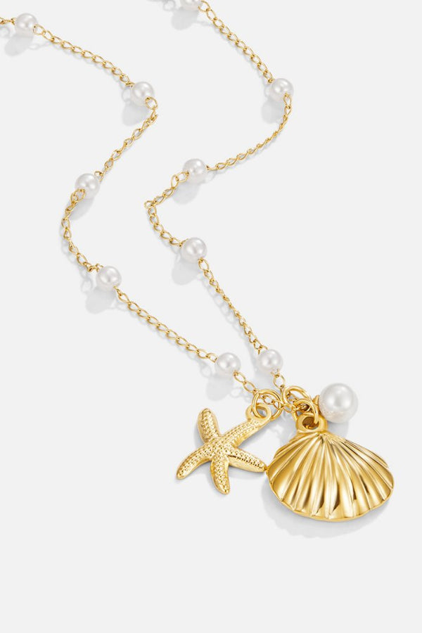 Paulina – Goldene Halskette mit Mini-Kristallen.