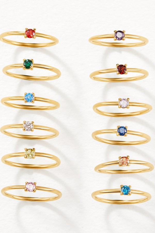 Goldringe mit Geburtsstein