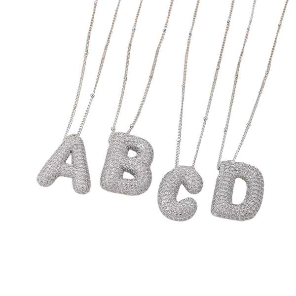 Buchstaben-Anhänger-Neklace-Set