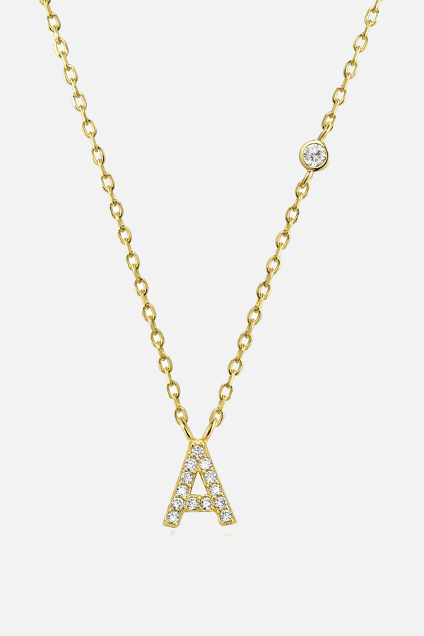 Stein Buchstaben Halskette