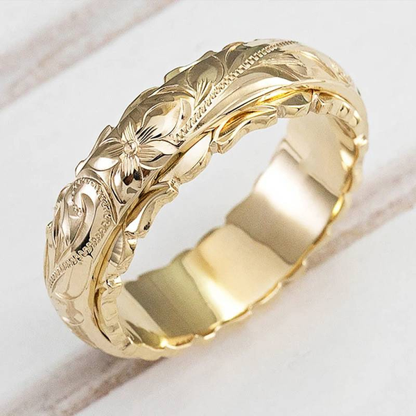 Vintage-Ring Madelief mit floralem Akzent