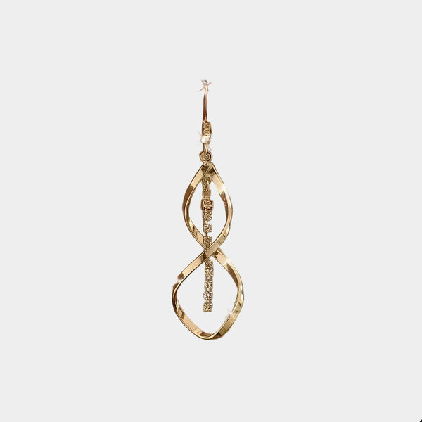 Sonnenstrahl Spiral Ohrringe | Gold