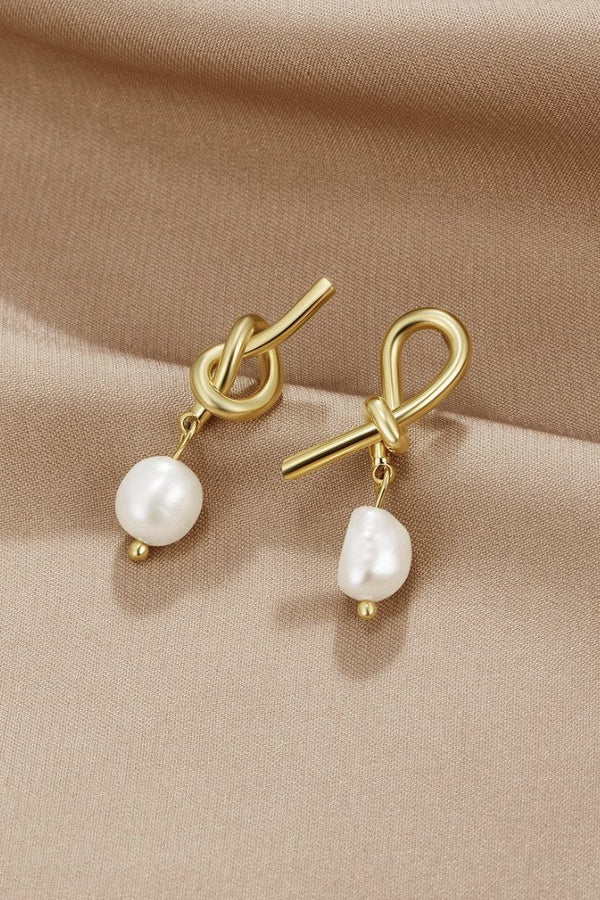 Theresa-Sophie – Silberne Ohrringe mit geschwungener Form.