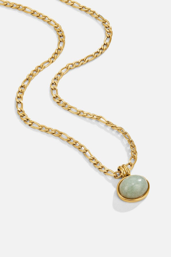 Clara-Marie – Runde Kette mit strukturiertem Anhänger.