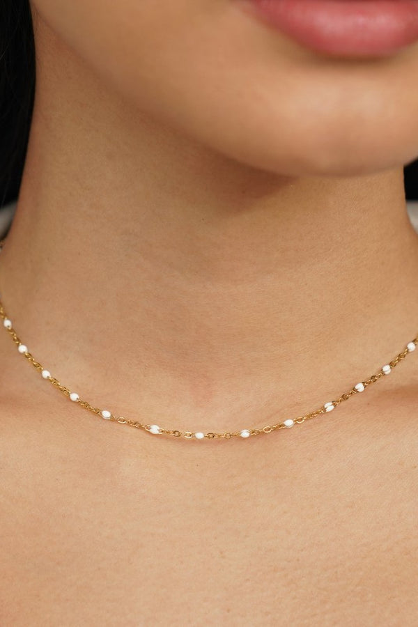 Milena – Kurze Kette mit glattem Finish.