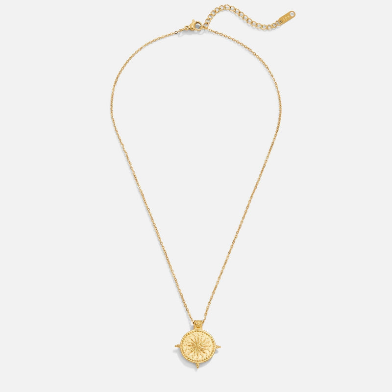 Anna – Geometrische Goldkette mit Struktur.