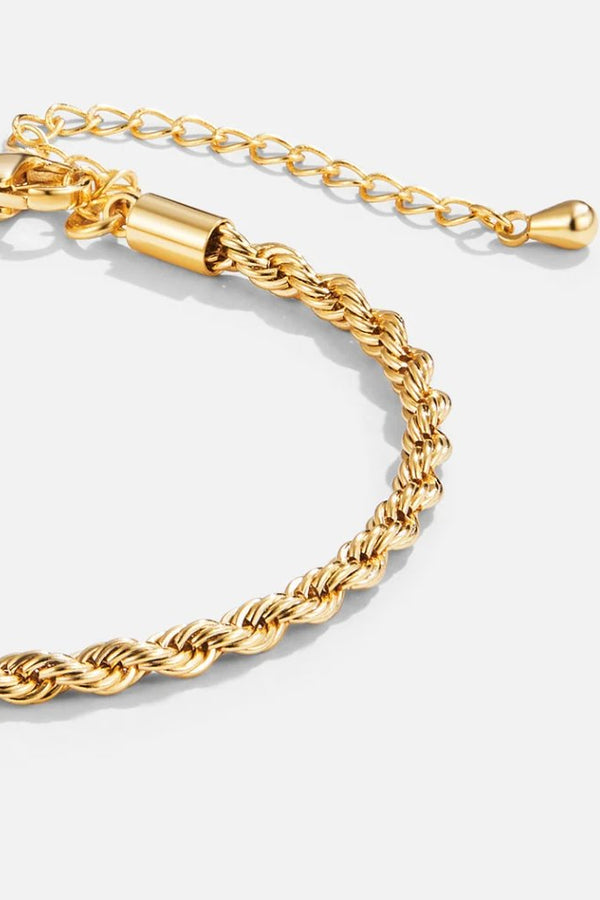 Verdrehte Chic Goldarmband