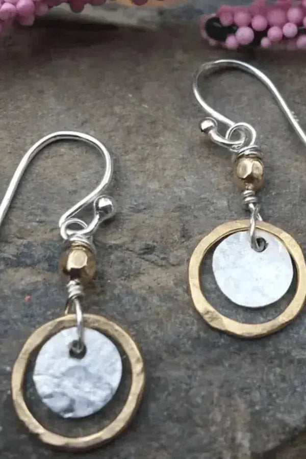 Christa - Vintage Gold- und Silberohringe